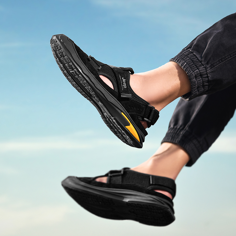 Jeep River Trekking Shoes Men's Black