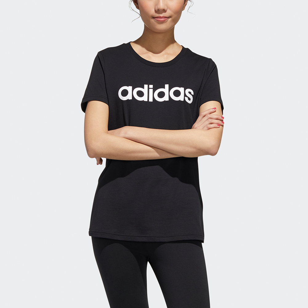 Женская футболка adidas neo (черная) — фото 3