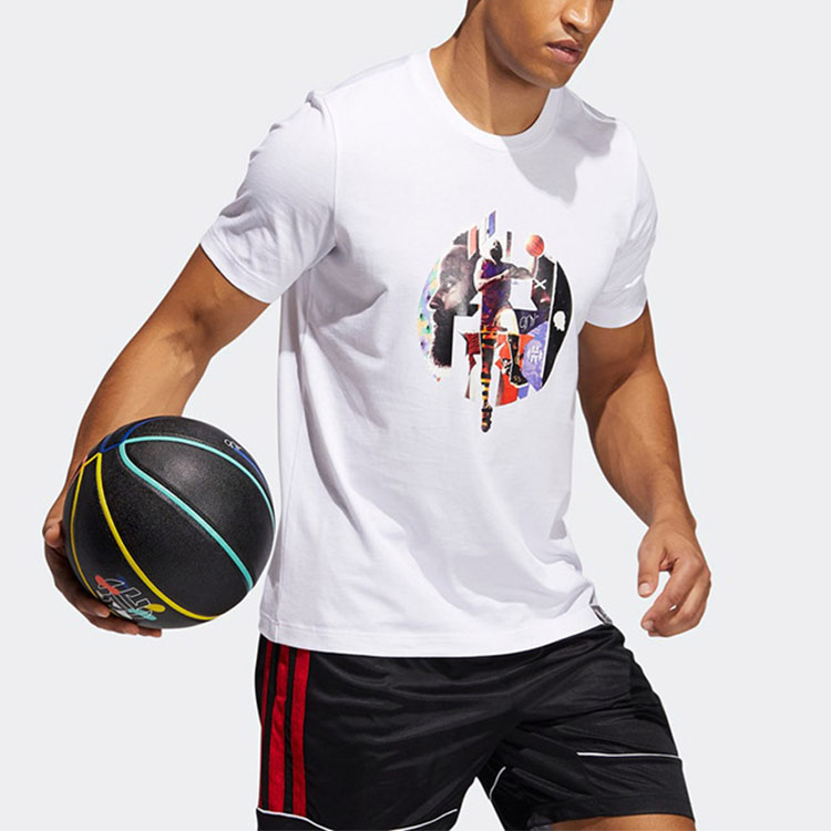 Мужская футболка adidas Hdn Abstract T (белая) — фото 5