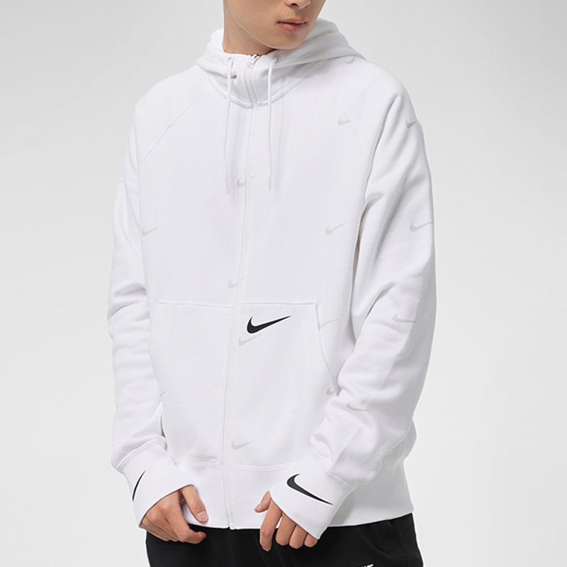 Мужская куртка Nike Sportswear Swoosh (белый) — фото 3