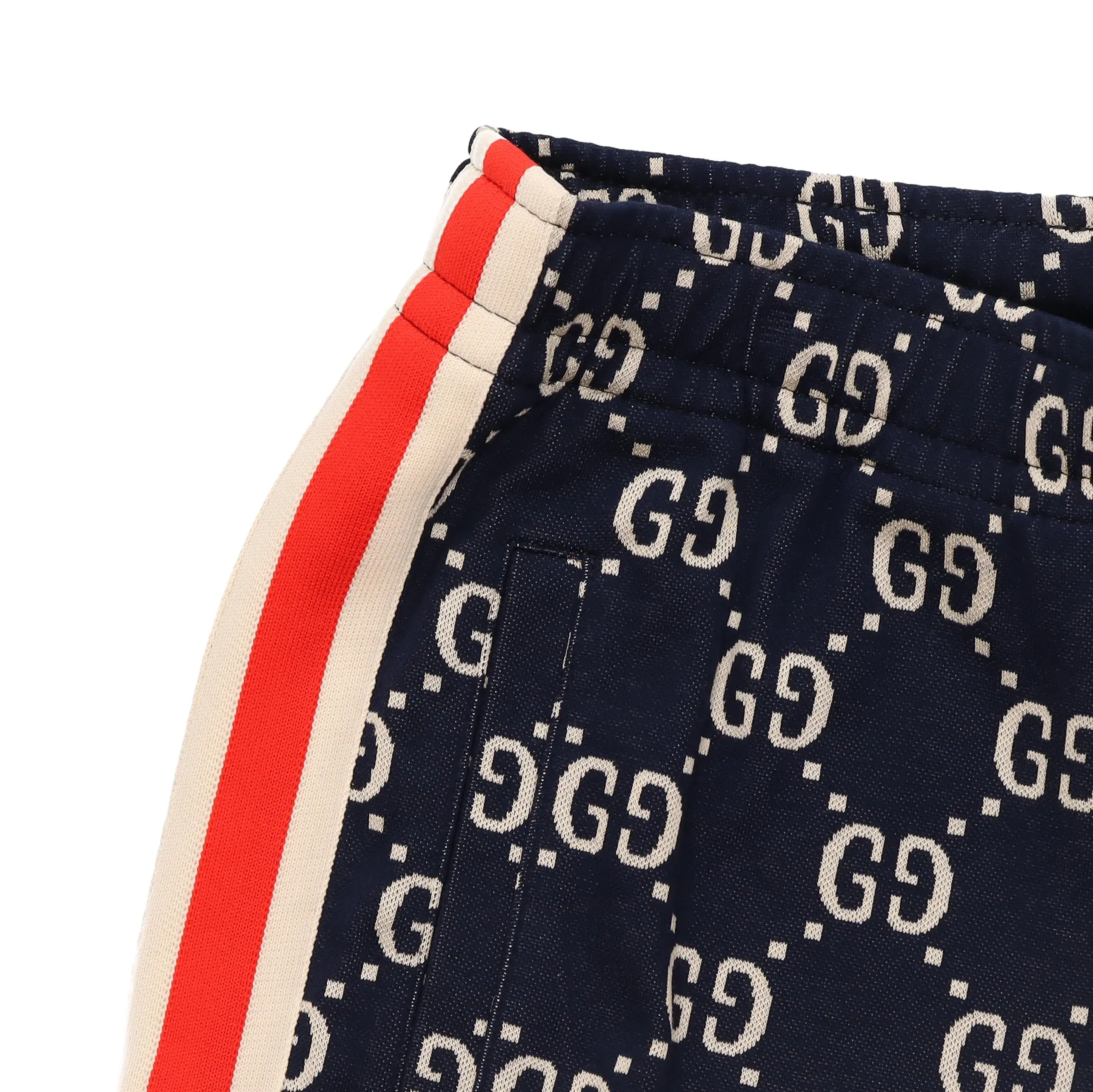 GUCCI GG Men Jacquard Jogging Pant Blue/Ivory