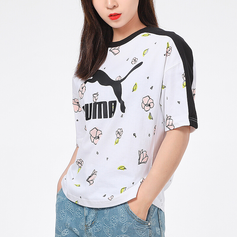 Женская футболка PUMA T (белая) — фото 5
