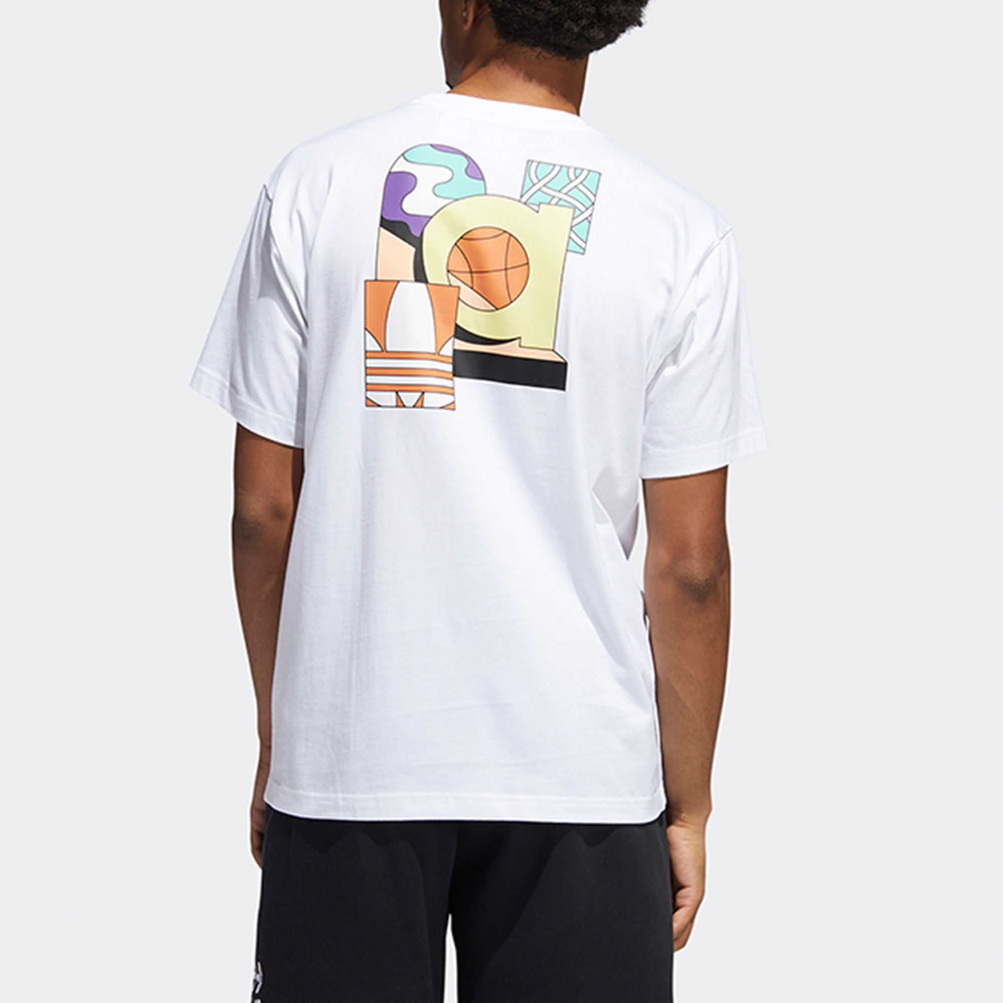 Мужская футболка adidas originals (белая) — фото 4