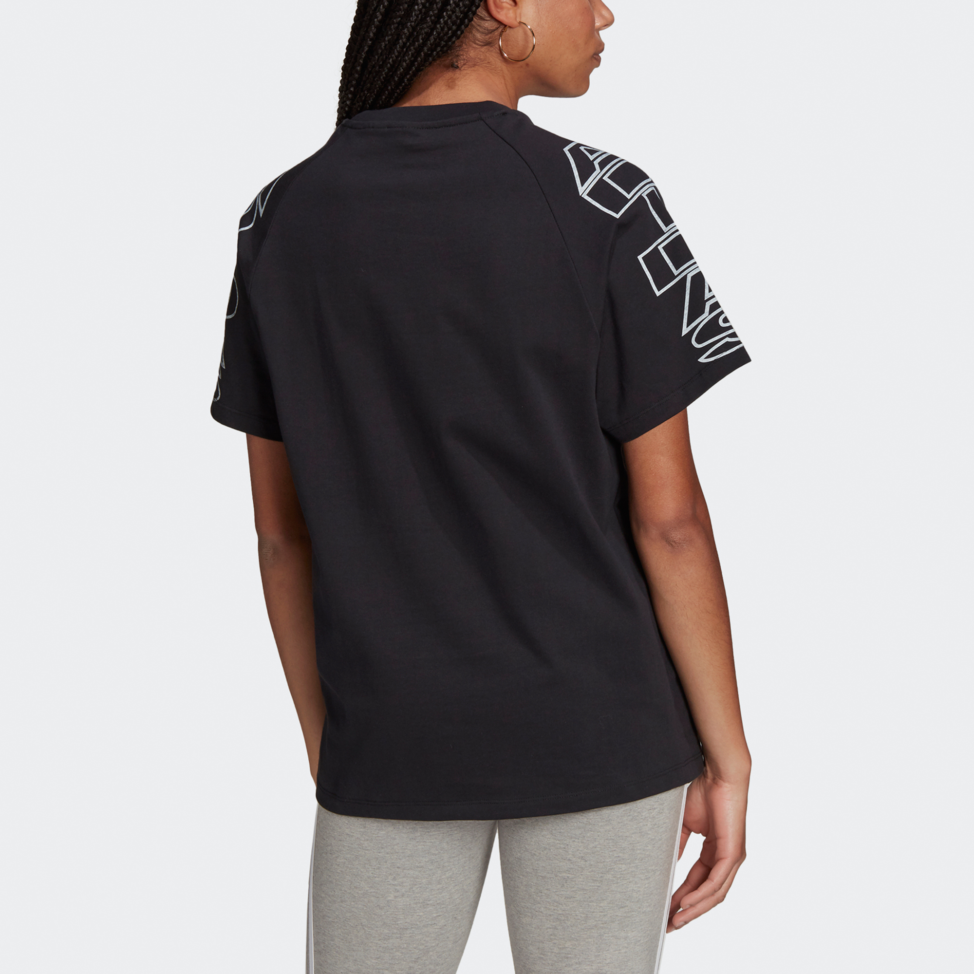Женская футболка adidas originals Loose Tee (черная) — фото 3