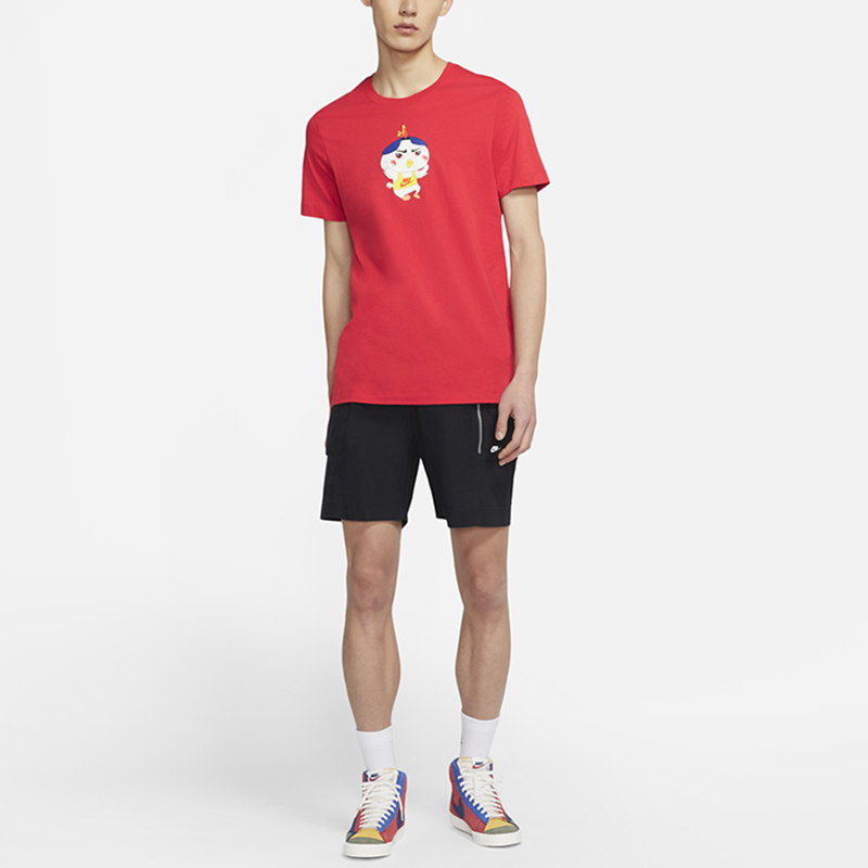 Мужская футболка Nike Sportswear T-Shirt (красная) — фото 3