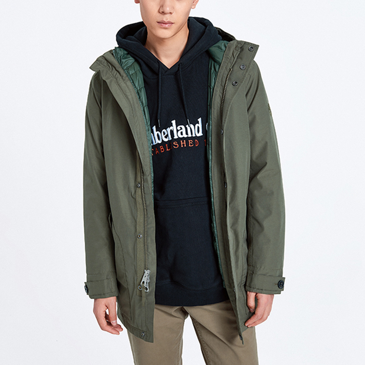 Мужская куртка Timberland (зеленый) — фото 3
