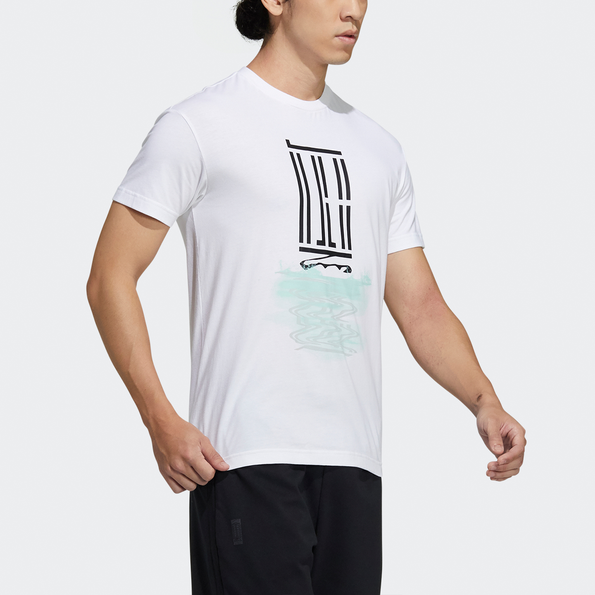Футболка adidas (белая) — фото 5