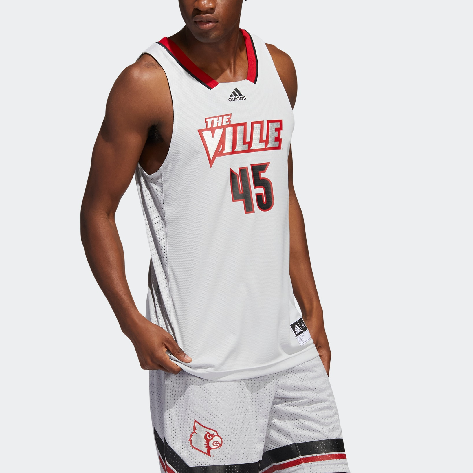 Adidas Basketball Jerseys Men’s White Thin Straight Fit