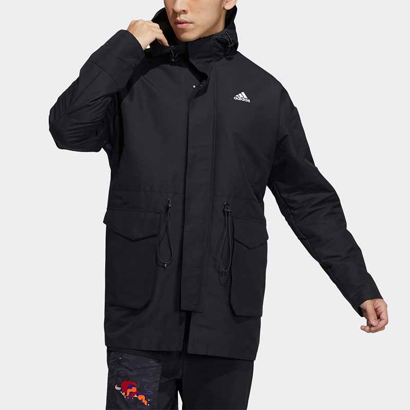 Мужская куртка adidas CNY Jkt Top (черная) — фото 3