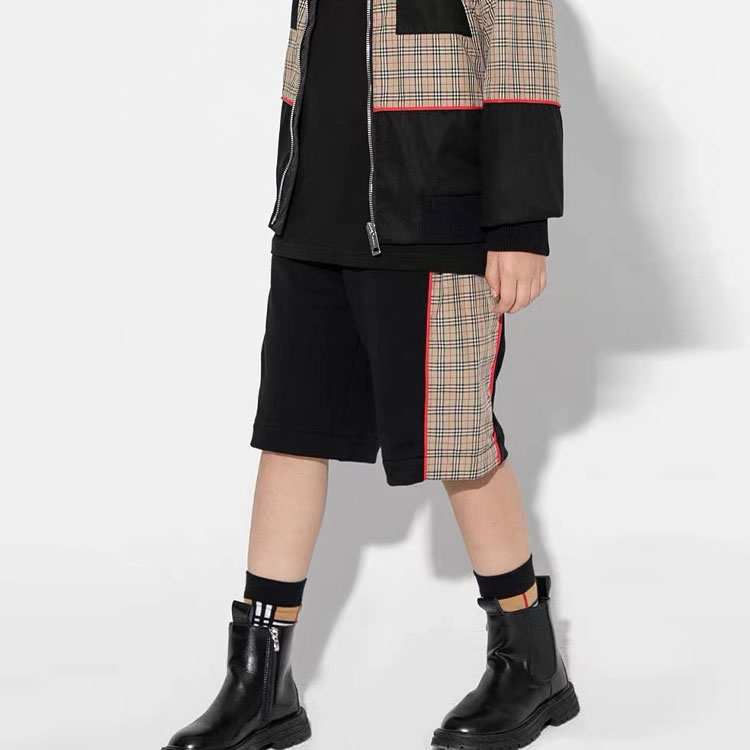 Детские шорты Burberry (черные) — фото 7