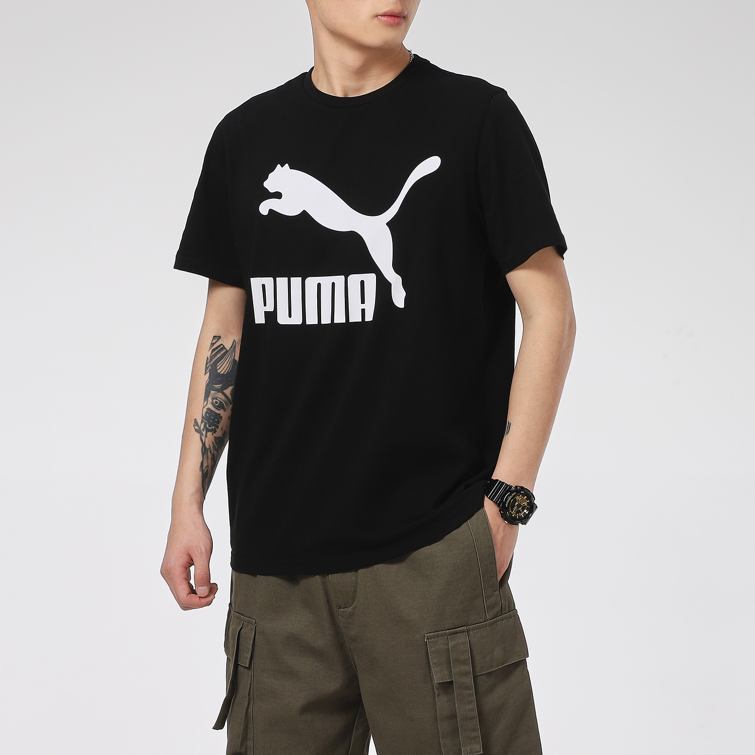 Футболка PUMA Classics (черная) — фото 4
