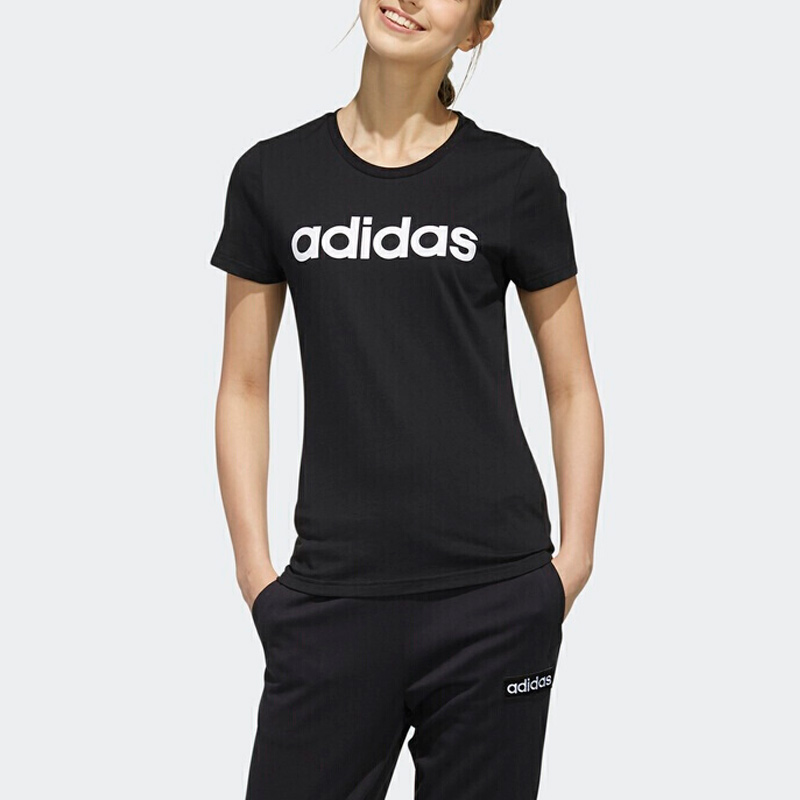 Женская футболка adidas neo W Ce T (черная) — фото 3