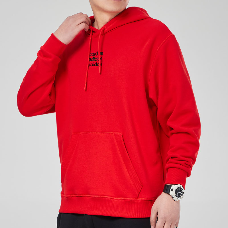 Мужское худи adidas (красное) — фото 4