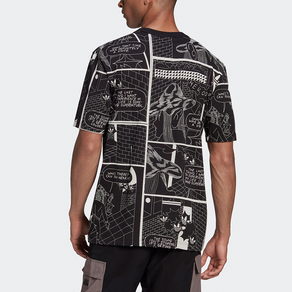 Мужская футболка adidas originals Graphic Tee (черная) — фото 4