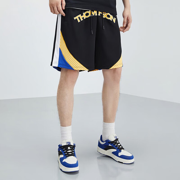 ANTA Basketball Collection Basketball Shorts Men’s Black Moderate Straight Fit Pants