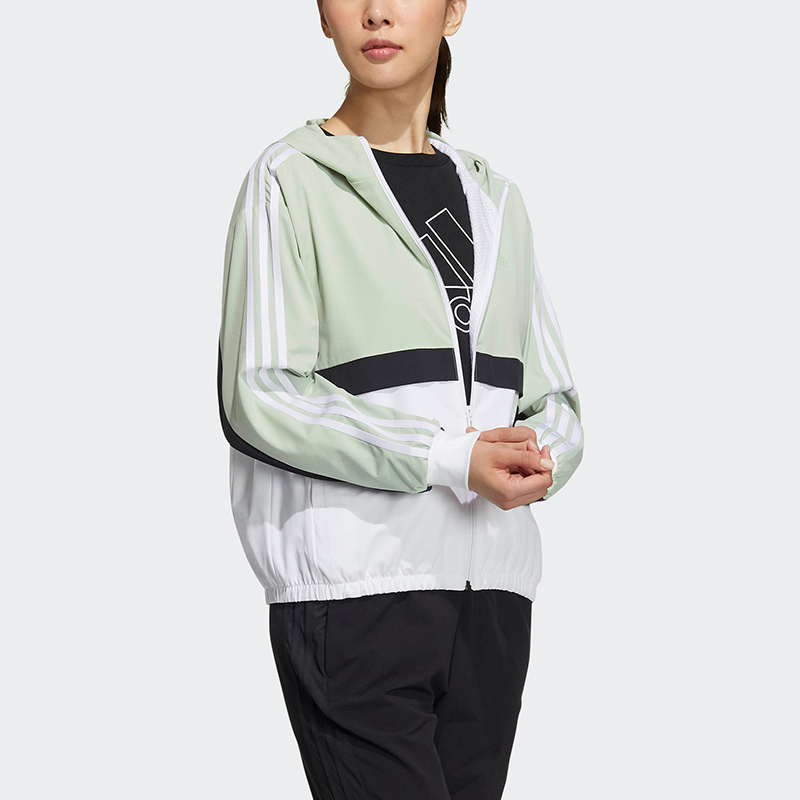 Женская куртка adidas Sport Performance (неоново-желтая) — фото 3