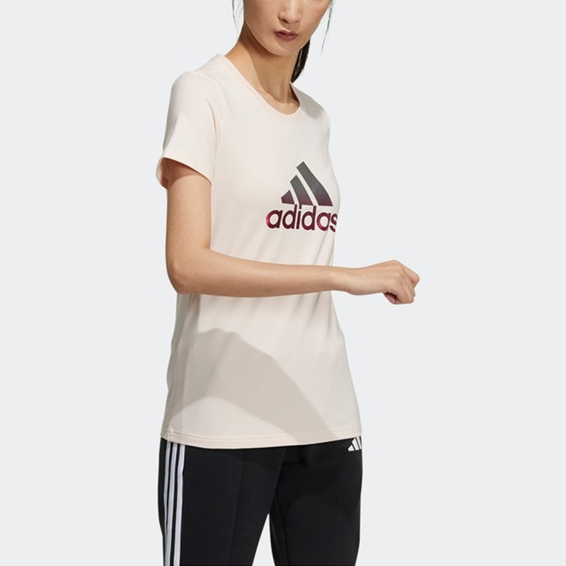 Женская футболка adidas Fi Tee Foil (розовый) — фото 3