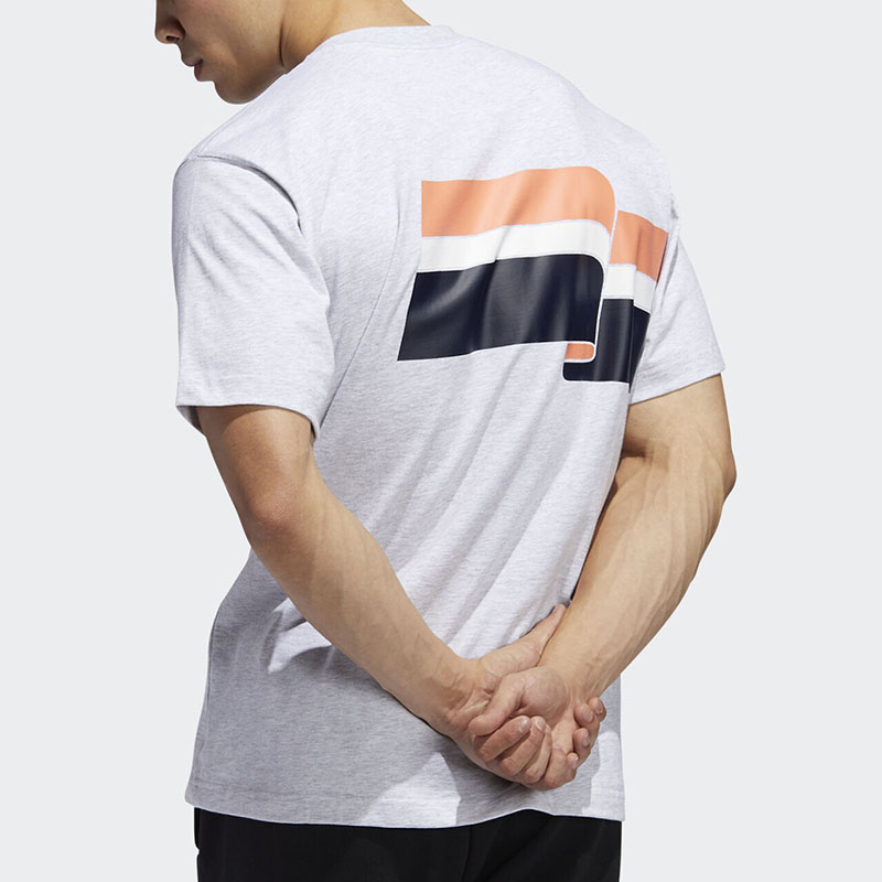 Мужская футболка adidas originals Trefoil (серая) — фото 4