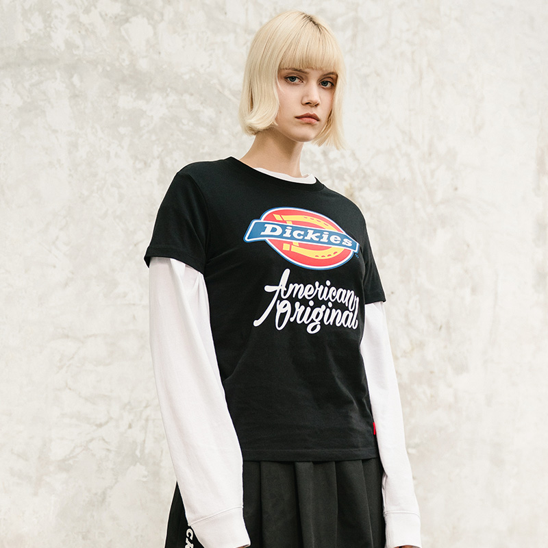 Женская футболка Dickies SS21 Logo T (черный) — фото 5