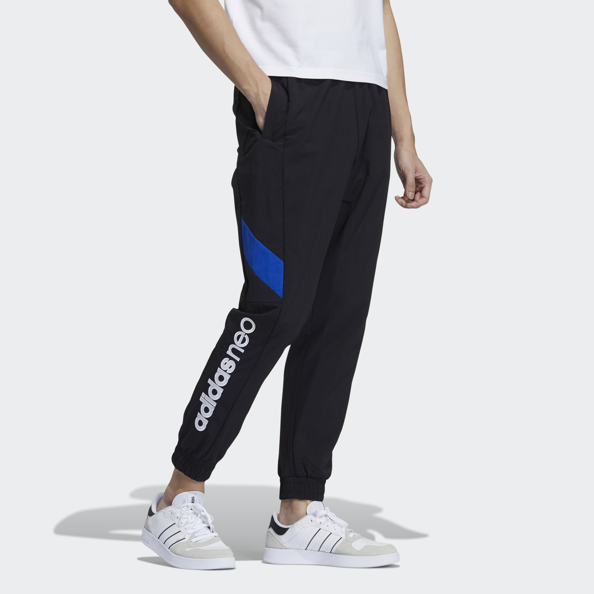 Мужские штаны adidas neo (черные) — фото 4
