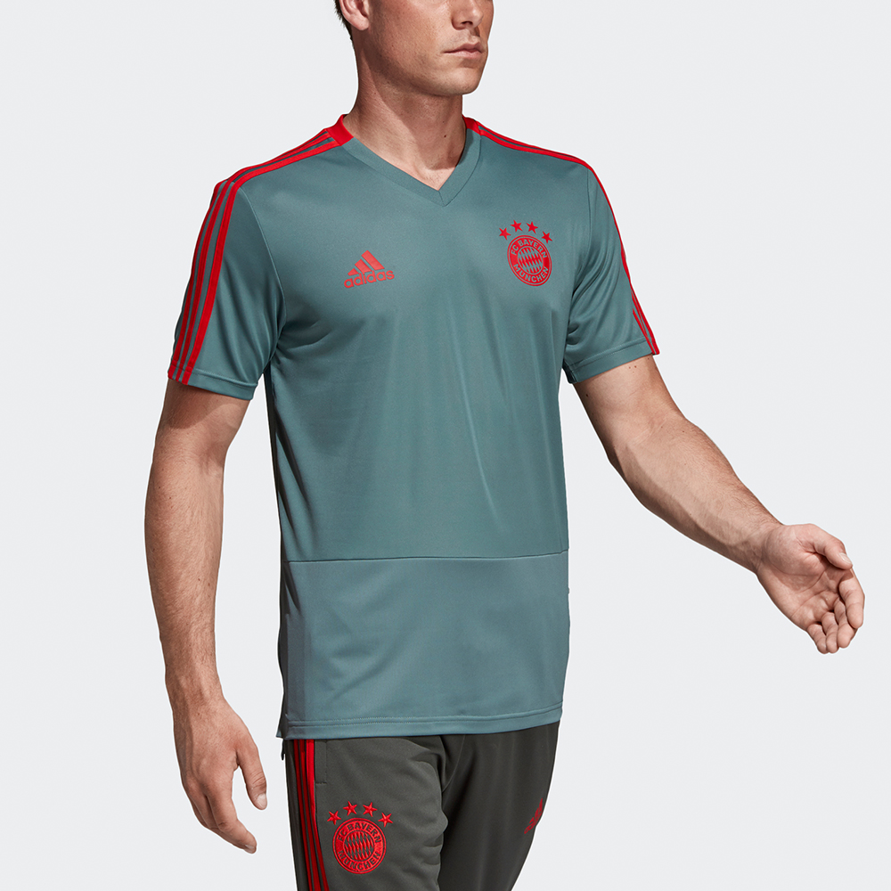 Мужская футболка adidas Fcb Tr Jsy T (темно-бирюзовый) — фото 5