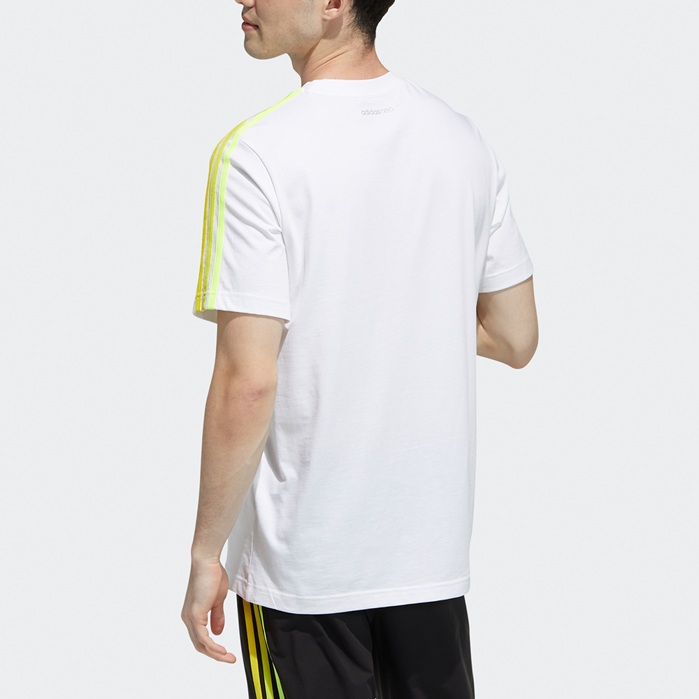 Мужская футболка adidas neo (белая) — фото 2