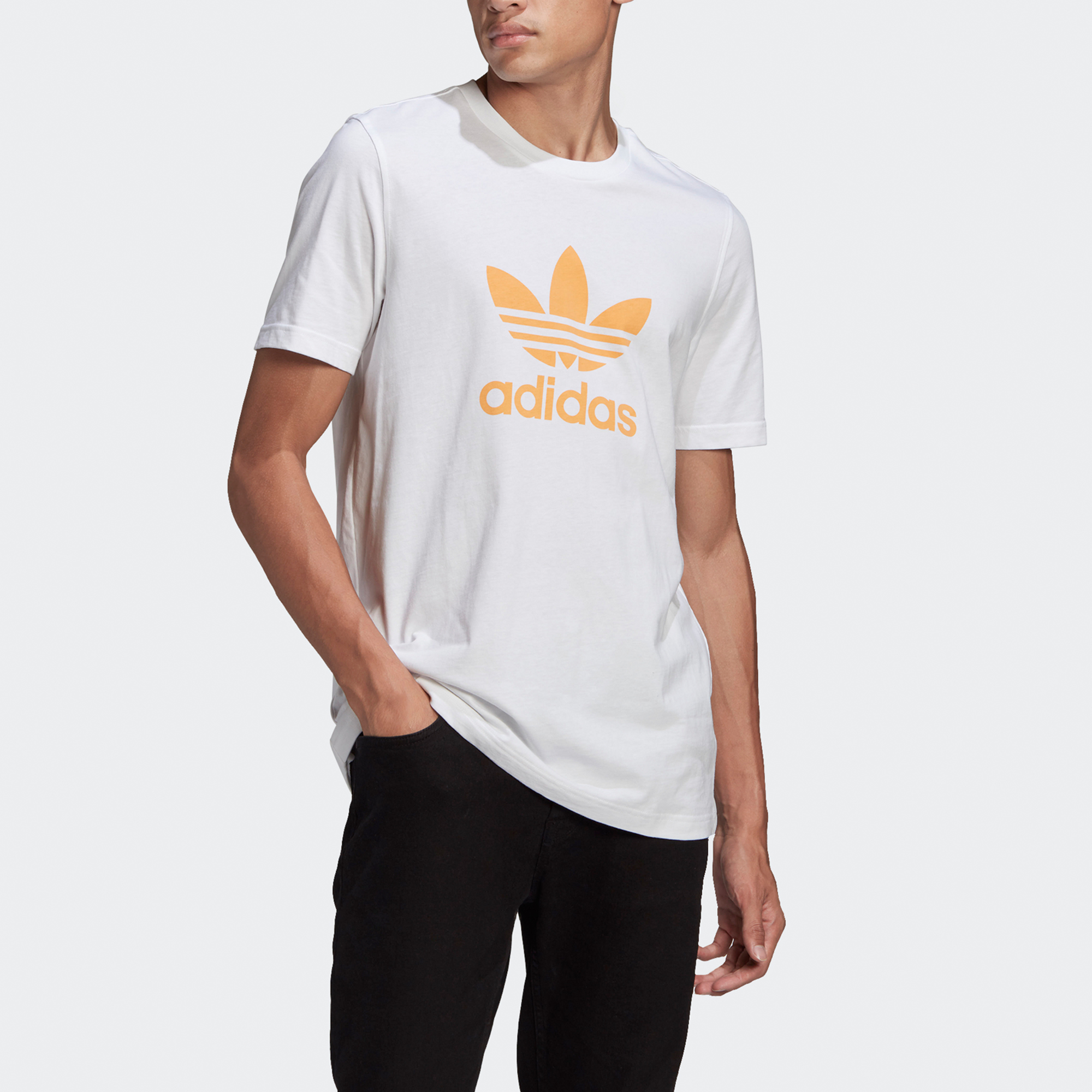 Мужская футболка adidas (белый) — фото 3