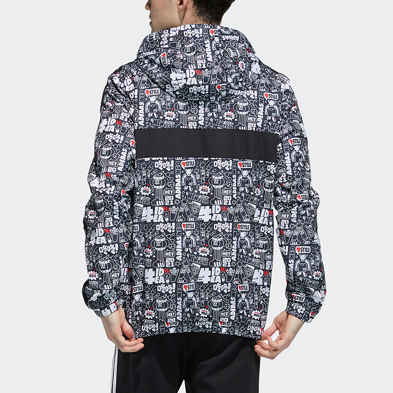 Мужская куртка adidas Neo CNY (черная) — фото 4