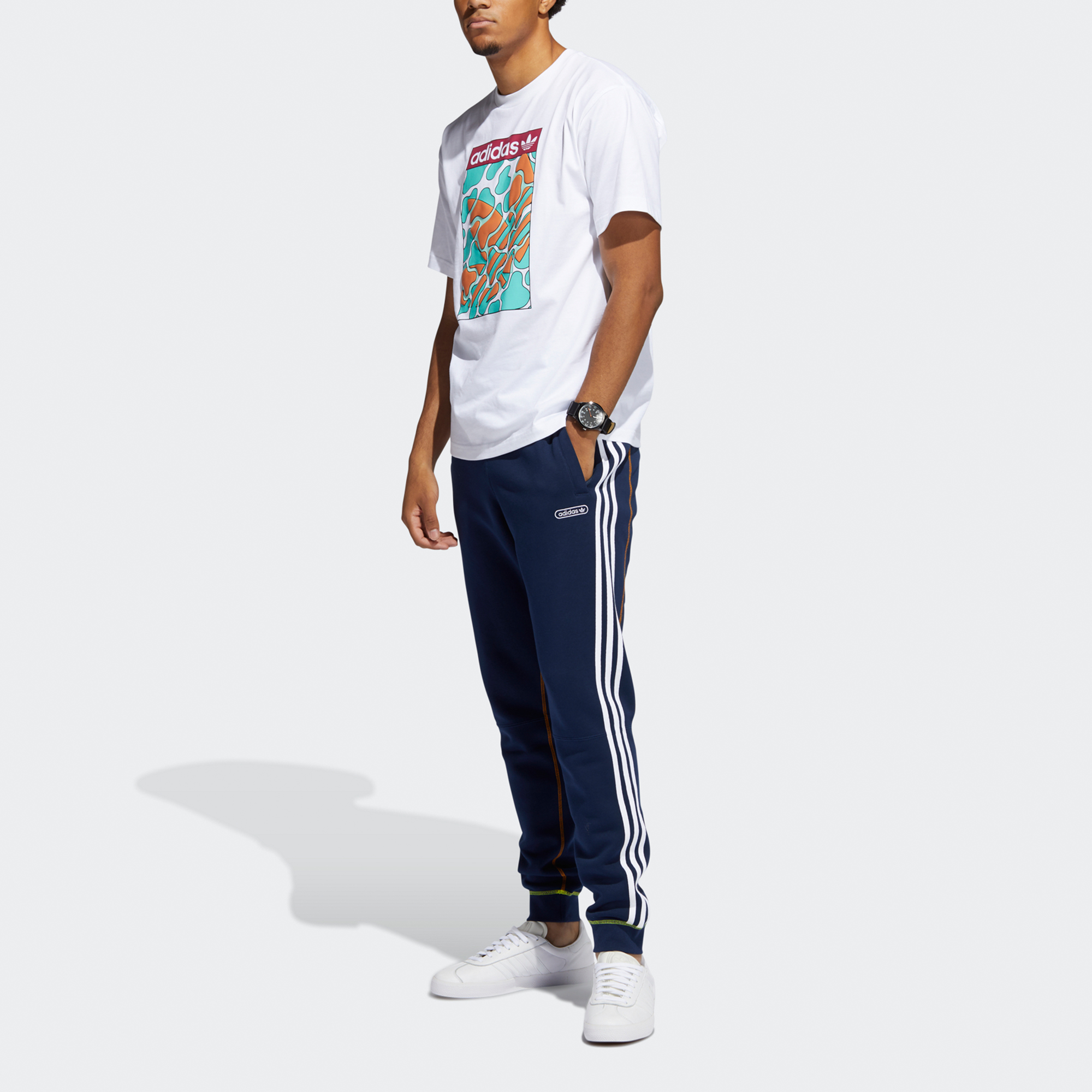 Мужская футболка adidas Summer Tongue L (белая) — фото 2