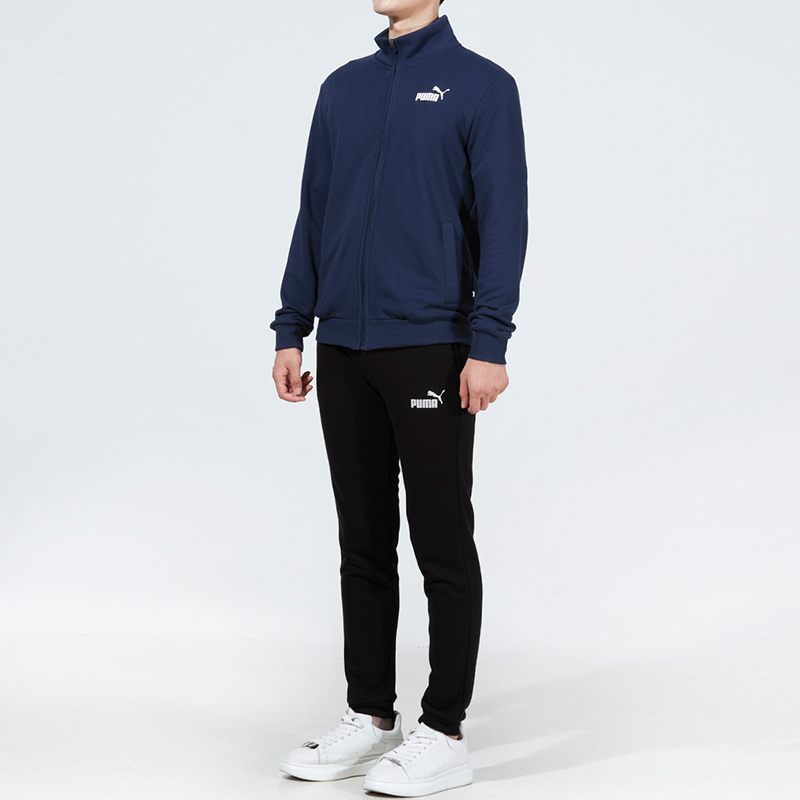 PUMA Clean Sweat Suit Casual Sportswear Men’s Stand Collar Moderate