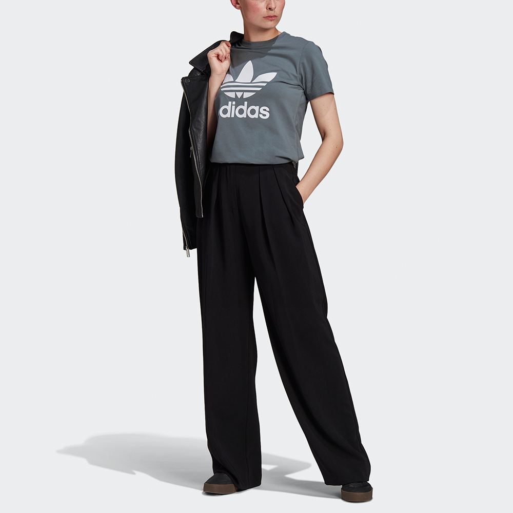 Женская футболка adidas Logo (темно-синяя) — фото 3