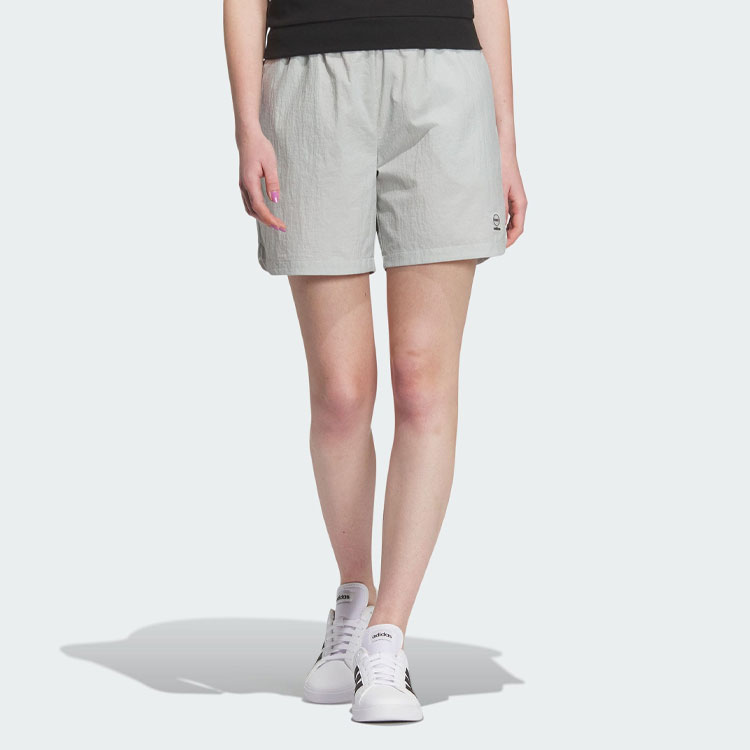 Adidas Neo Sports Shorts Women’s Silver Gray Moderate Woven Shorts