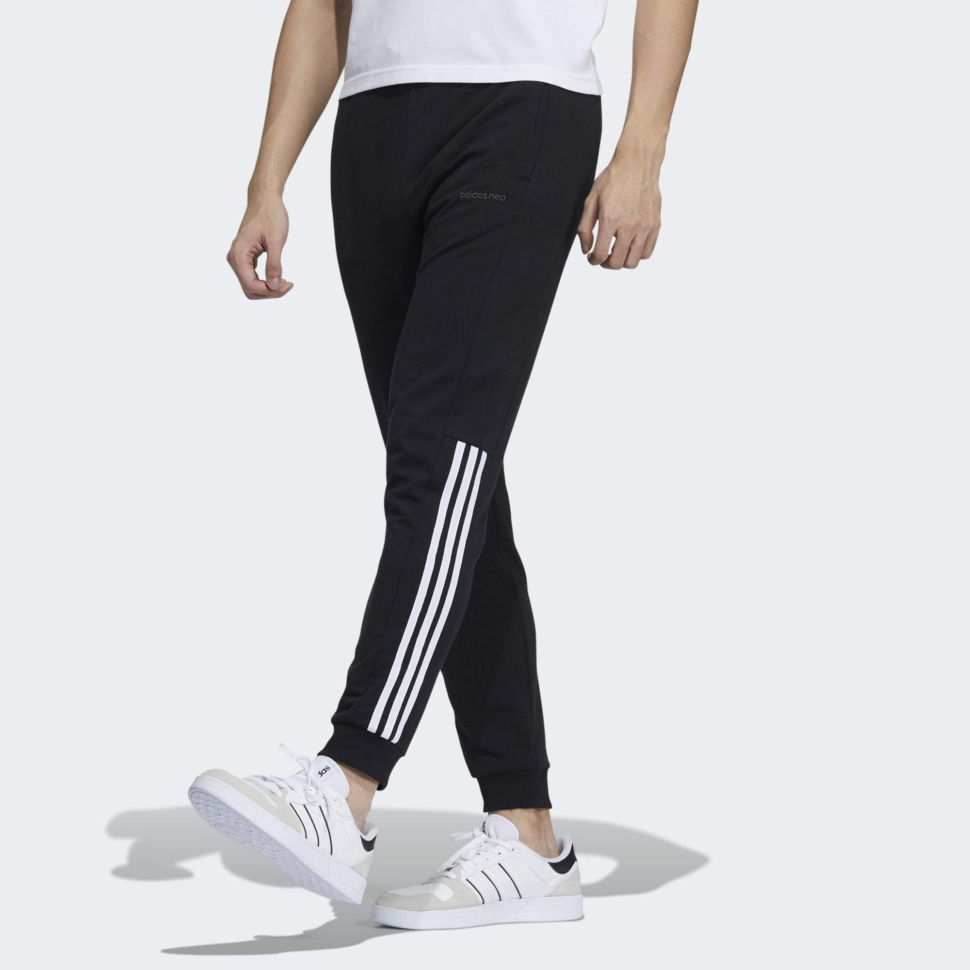 Мужские штаны adidas neo (черные) — фото 2