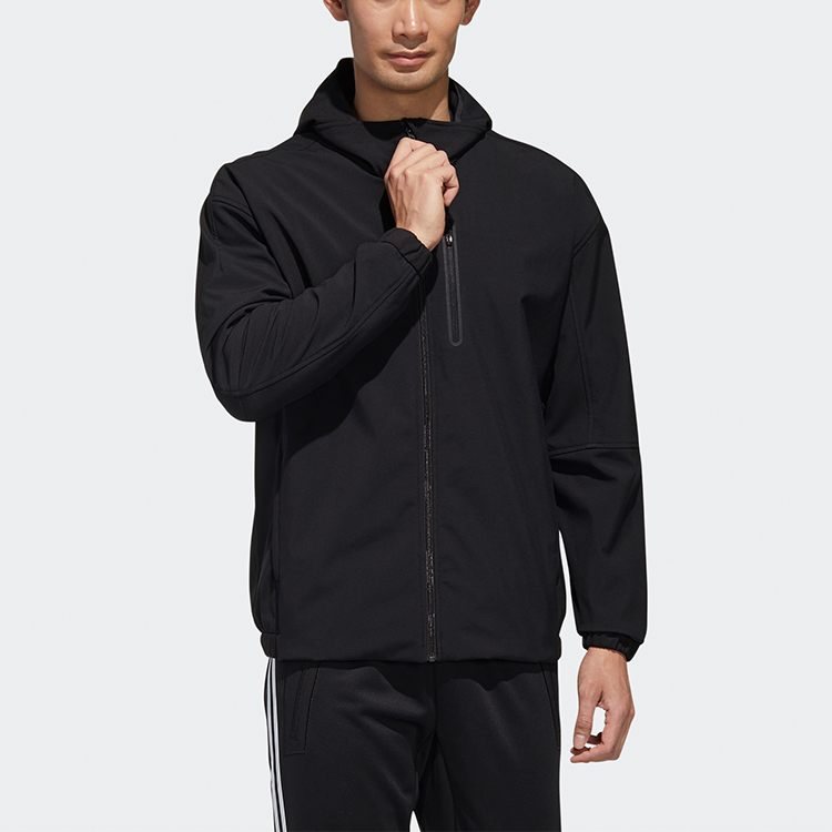 Мужская куртка adidas M Mh Wrm Wd Jkt (черная) — фото 3