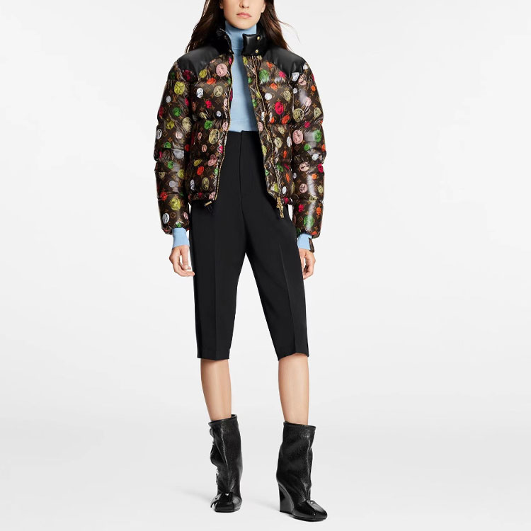 Женские куртка Louis Vuitton Down Jacket (коричневая) — фото 4