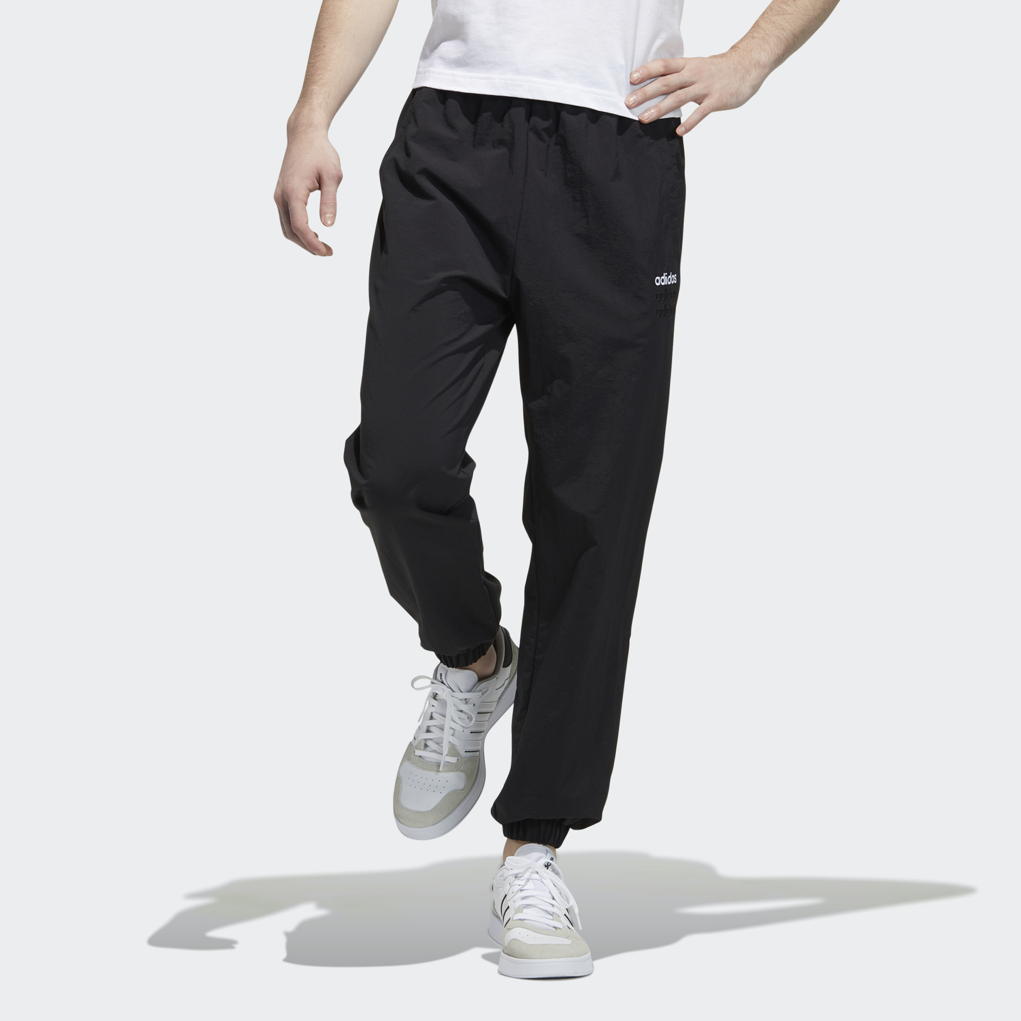 Мужские штаны adidas neo (черные) — фото 2