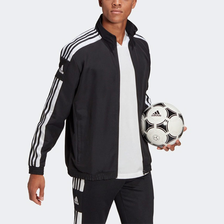 Мужская куртка adidas Sq21 Pre Jkt (черная) — фото 4