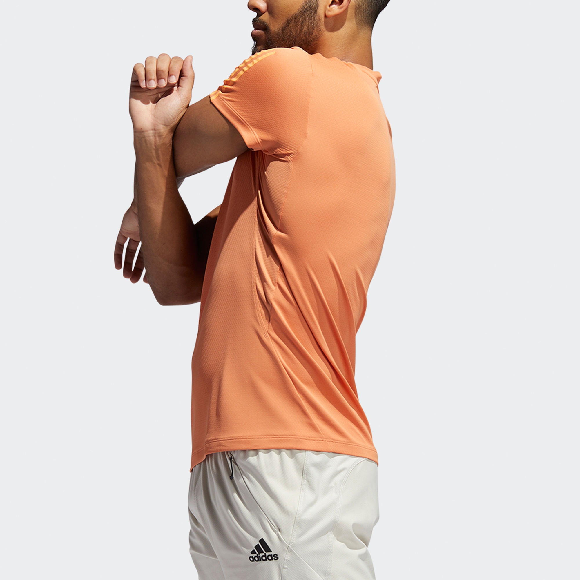 Мужская футболка adidas H.rdy 3s Tee (каки-коричневая) — фото 3