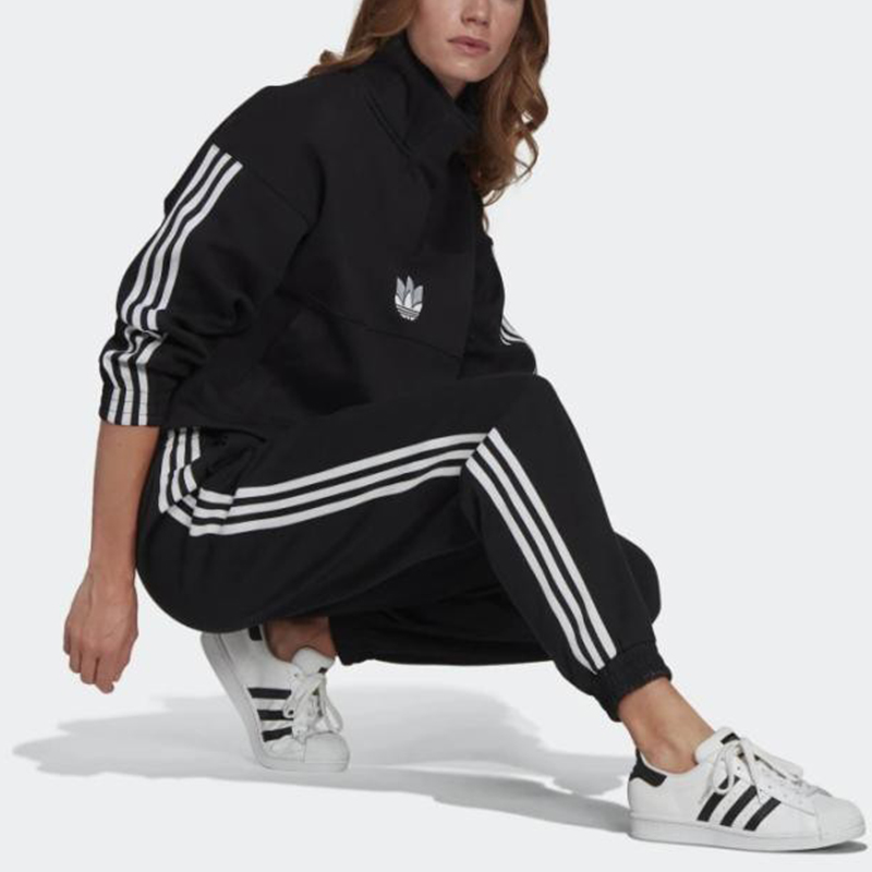 Женские штаны adidas originals (черные) — фото 4