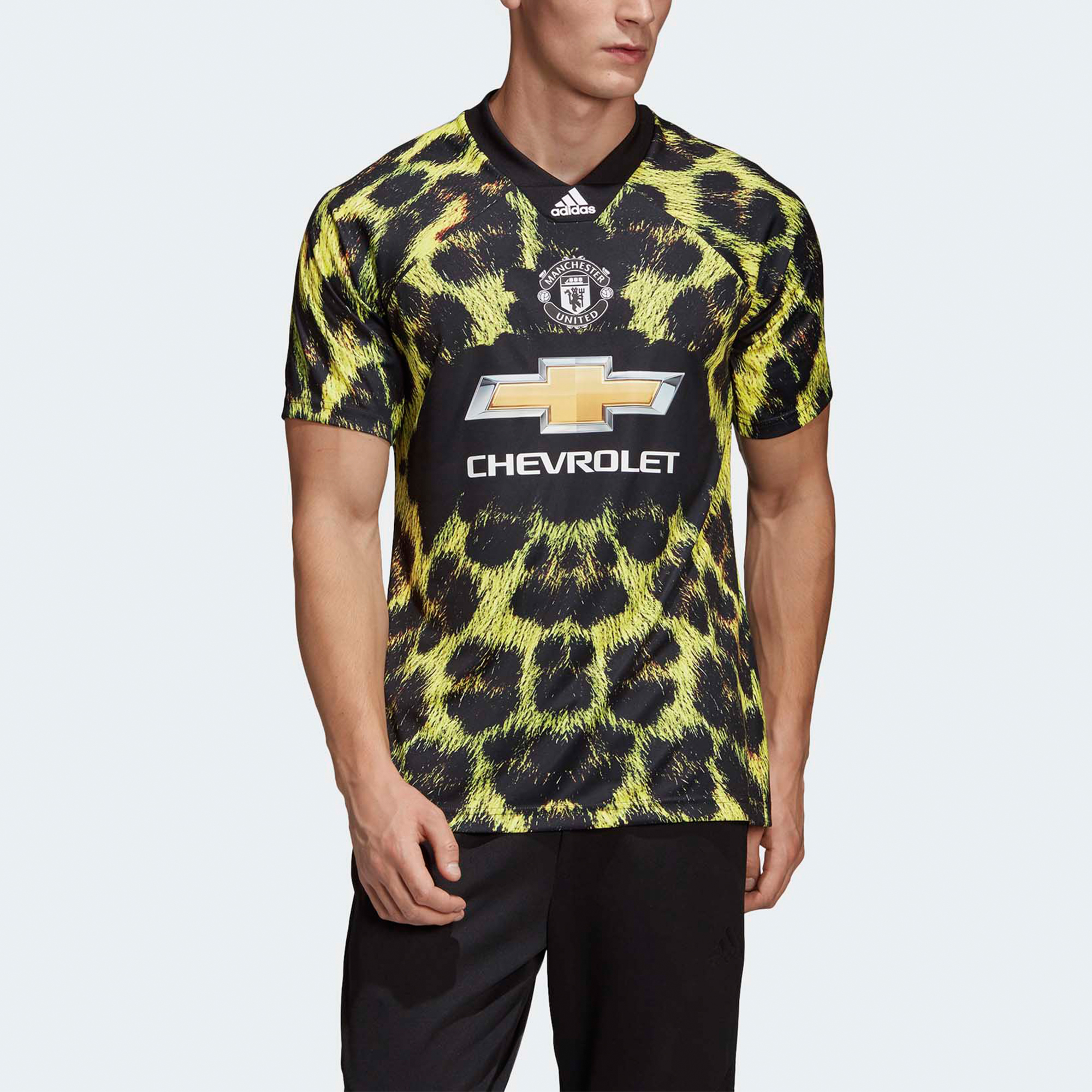 Adidas Manchester United Soccer Jerseys Men’s Lemon Moderate