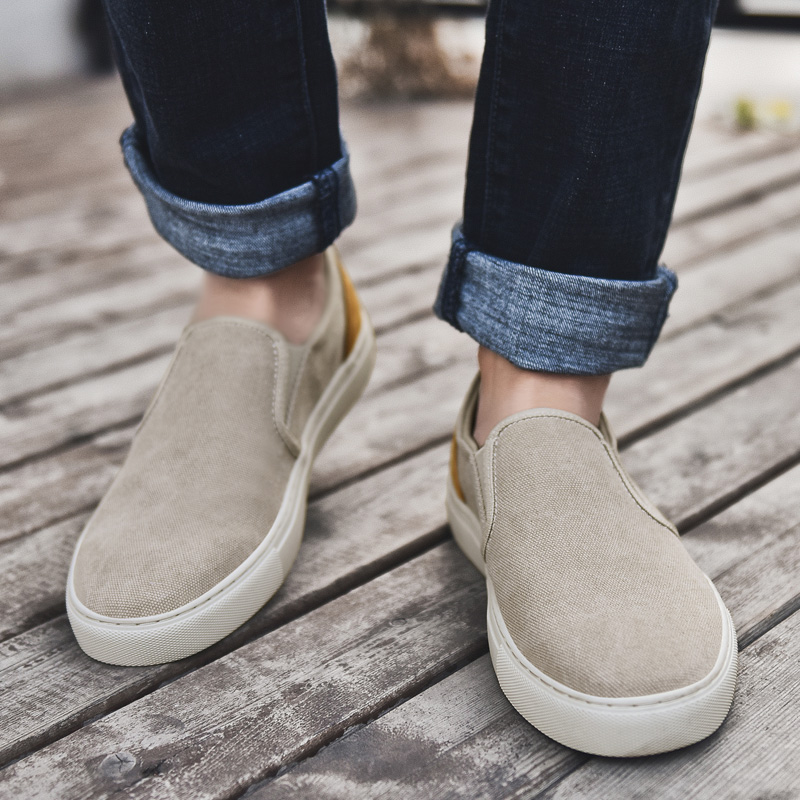 Jeep Top Grain Cow Leather Low top Casual Shoes Men's Sand
