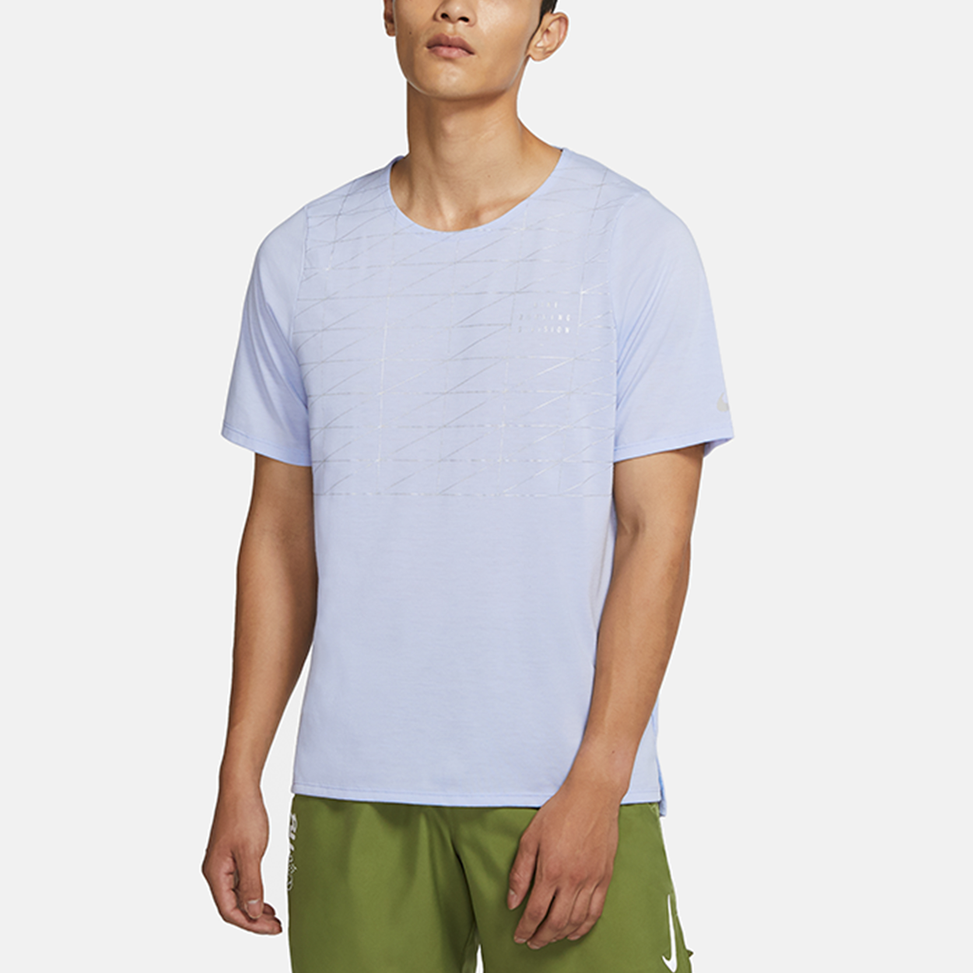 Мужская футболка Nike Rise 365 SS GX (фиолетовая) — фото 3