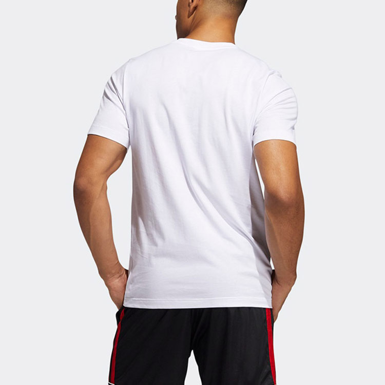 Мужская футболка adidas Hdn Abstract T (белая) — фото 4