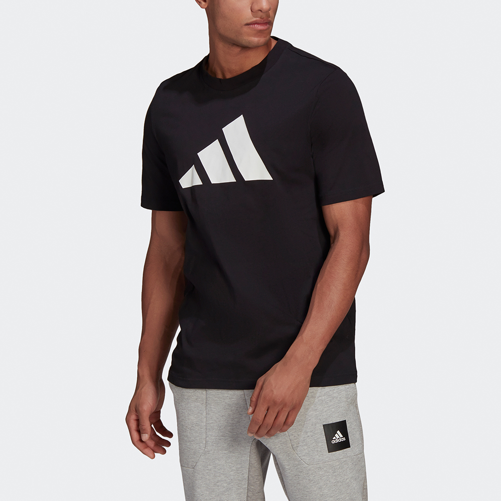 Мужская футболка adidas M Fi Tee Bos A (черная) — фото 2