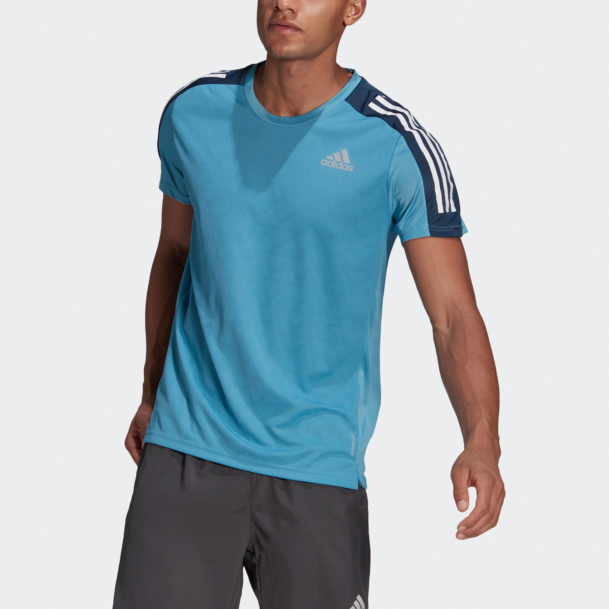 Adidas Running T Shirt Men’s Blue