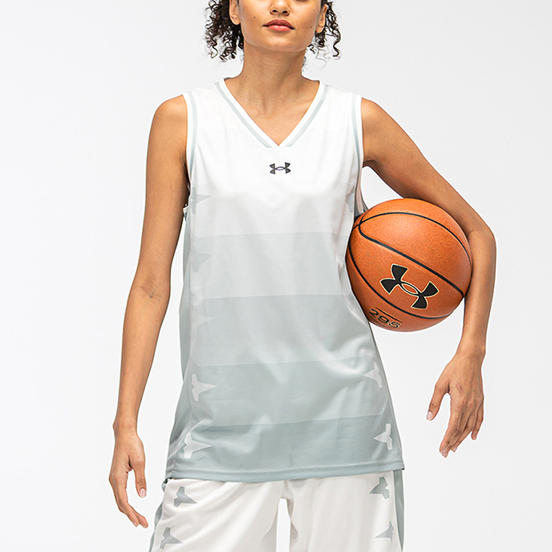 Under Armour Basketball Jerseys Men’s White Moderate Straight Fit