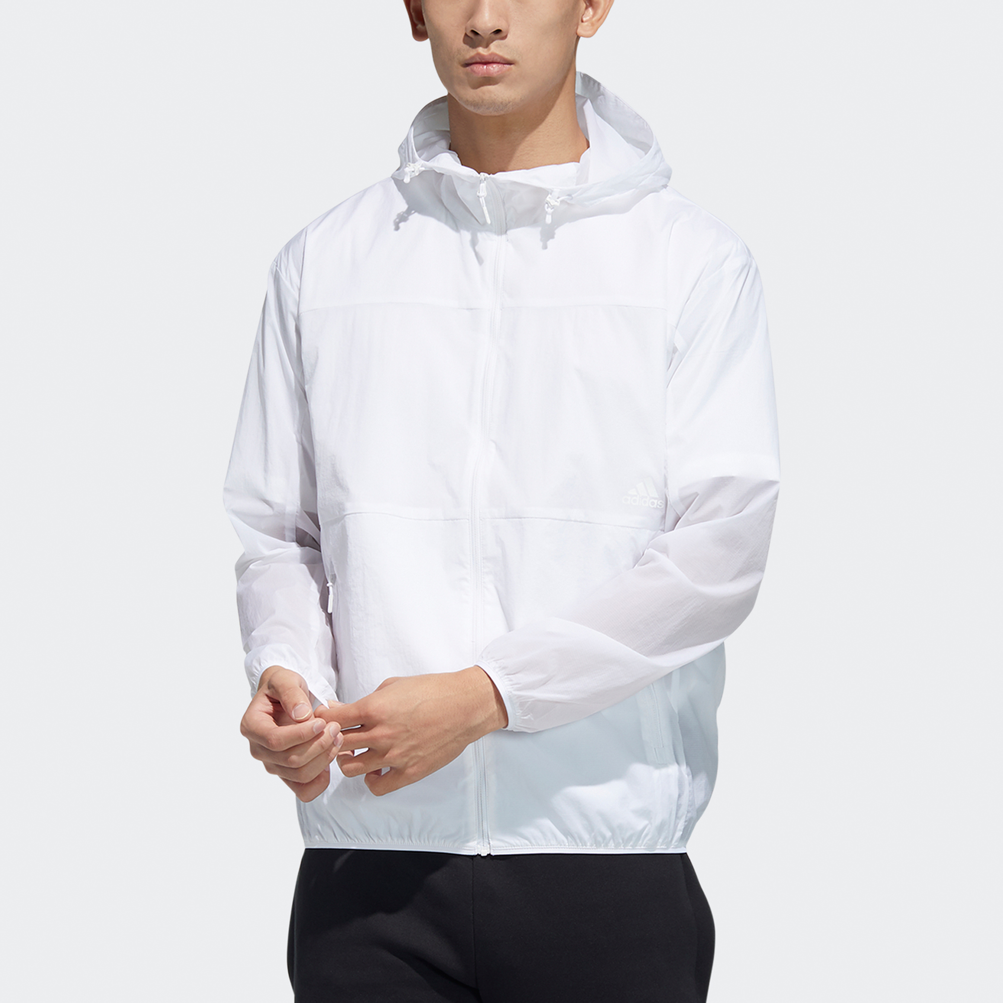 Мужская куртка adidas (белая) — фото 2