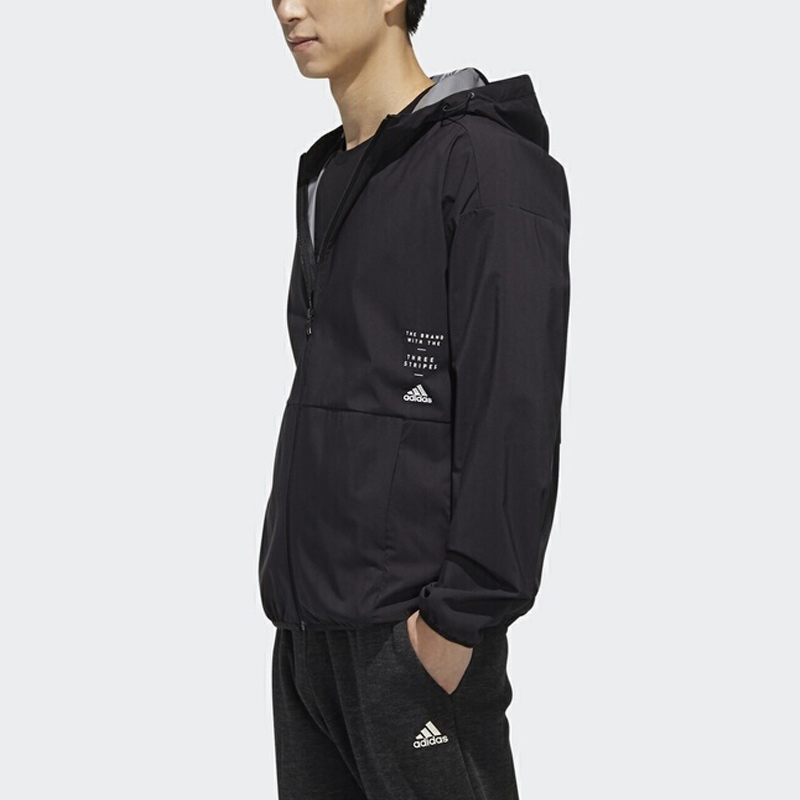 Мужская куртка adidas M Id Trvl Wv Jk (черная) — фото 5
