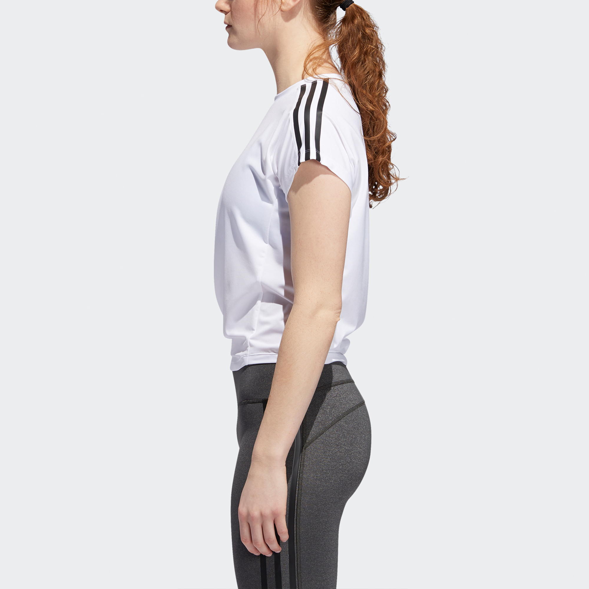 Женская футболка adidas 3s Tie Tee (белая) — фото 5