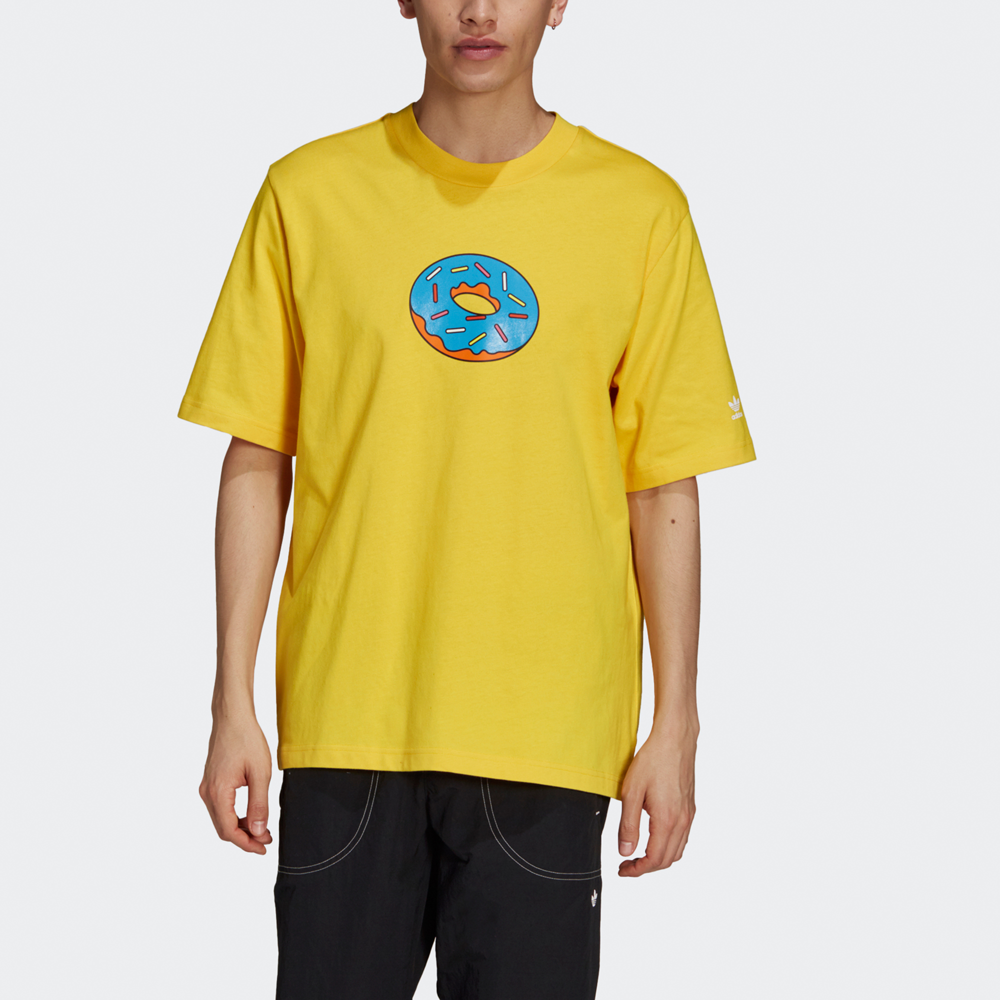 Мужская футболка adidas originals Smps Doh Tee T (желтая) — фото 2